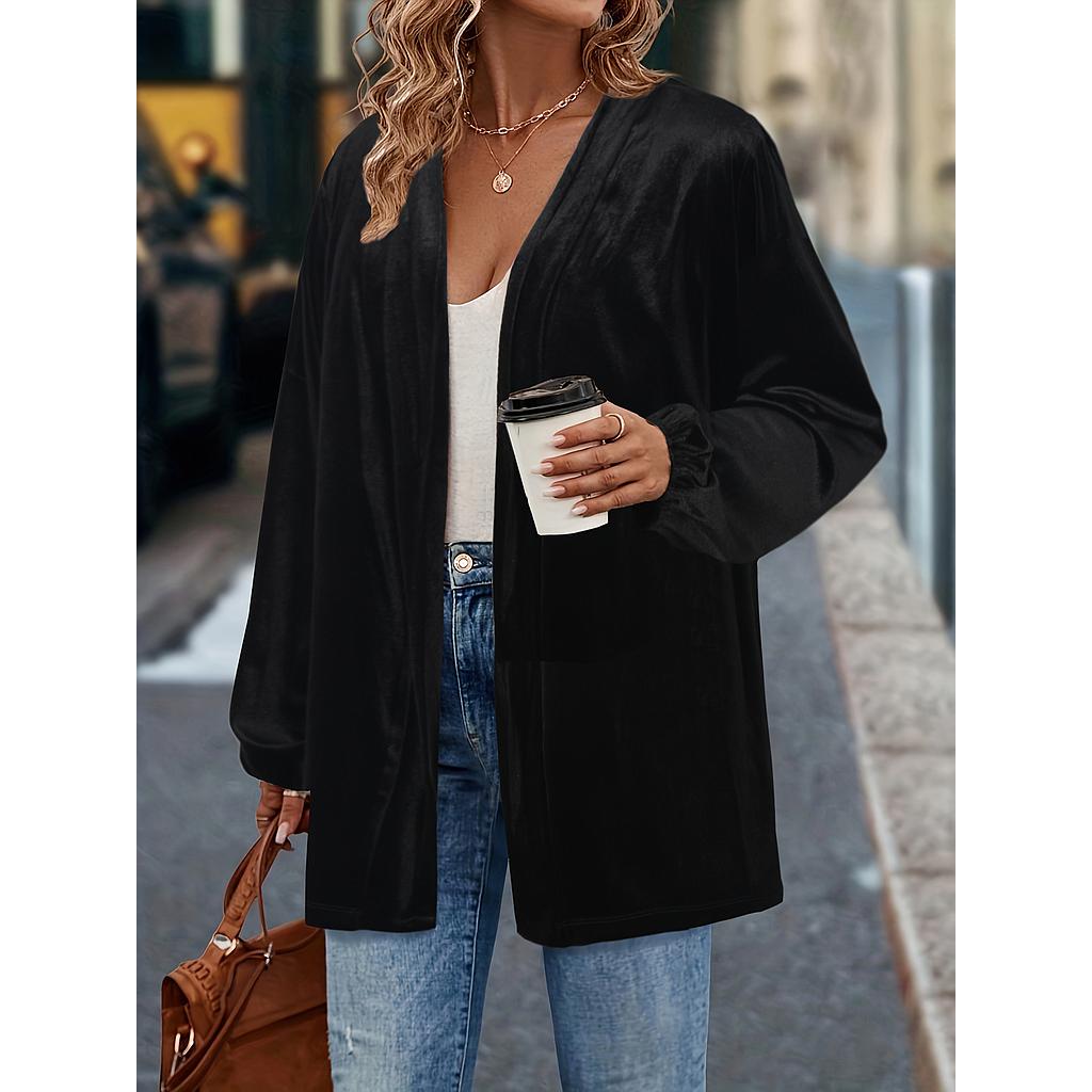 Velvet Lapel Banquet Suit Blazer